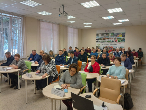 Руководитель курируемого Новгородского филиала ФГБНУ «ВНИРО» («НовгородНИРО») Елена Сергеевна Васильева приняла участие в собрании НП «Новрыбпром»